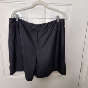 NWT Women's Black Swim Shorts  Size 2X‎